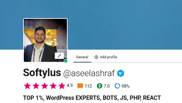 تقييم 4.9 من 5 على Freelancer.com